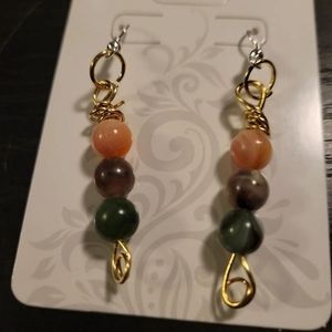 Wired wrapped earrings